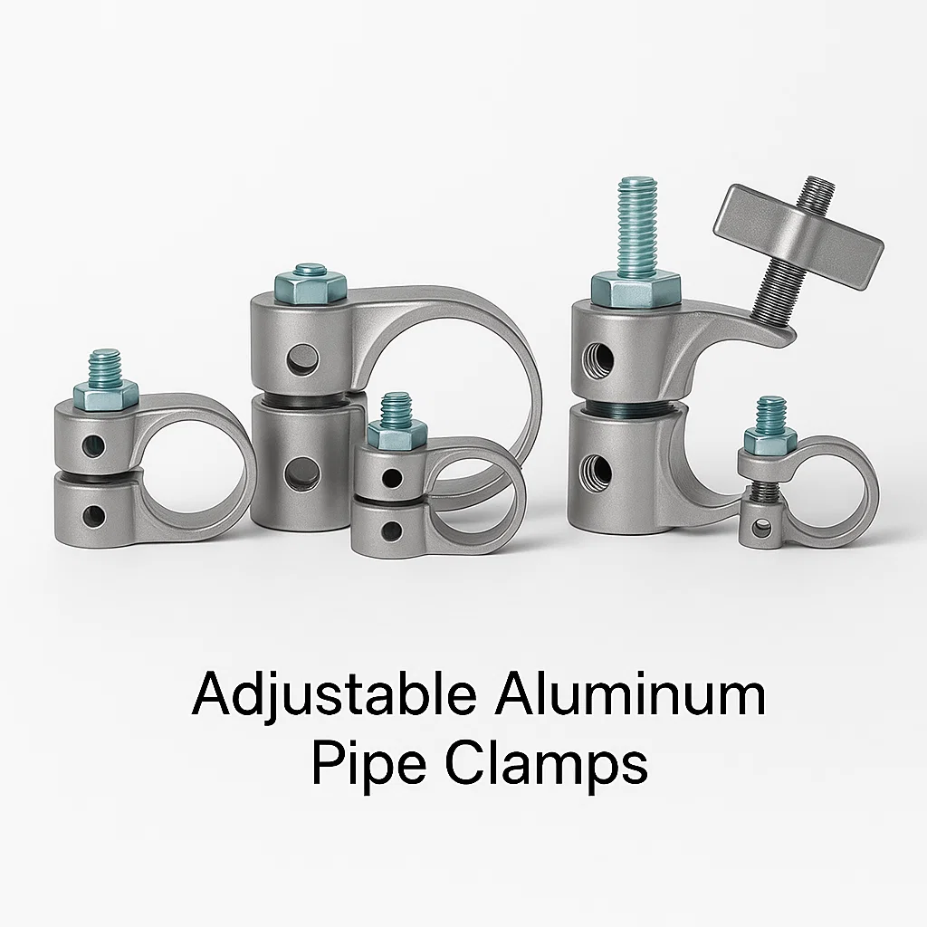 Adjustable Aluminium Pipe Clamps