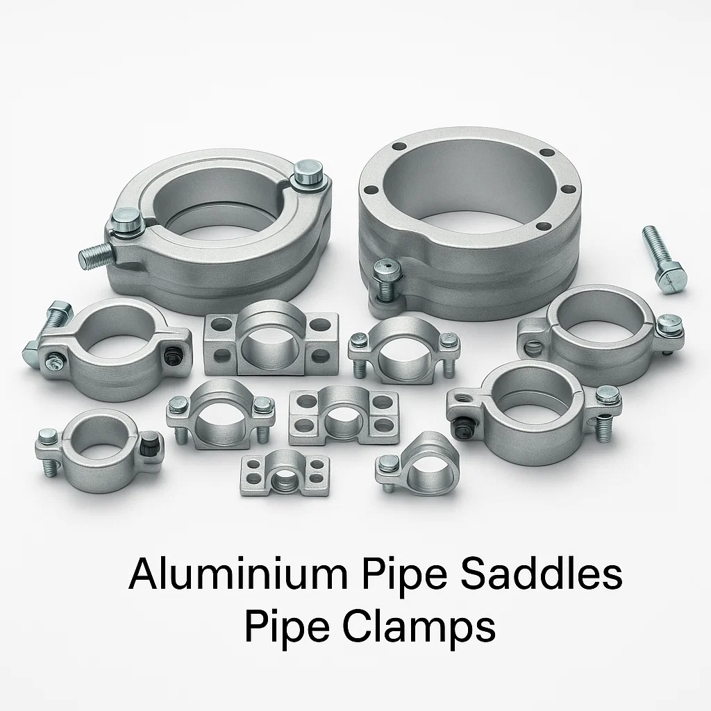 Aluminium Pipe Saddles & Pipe Clamps