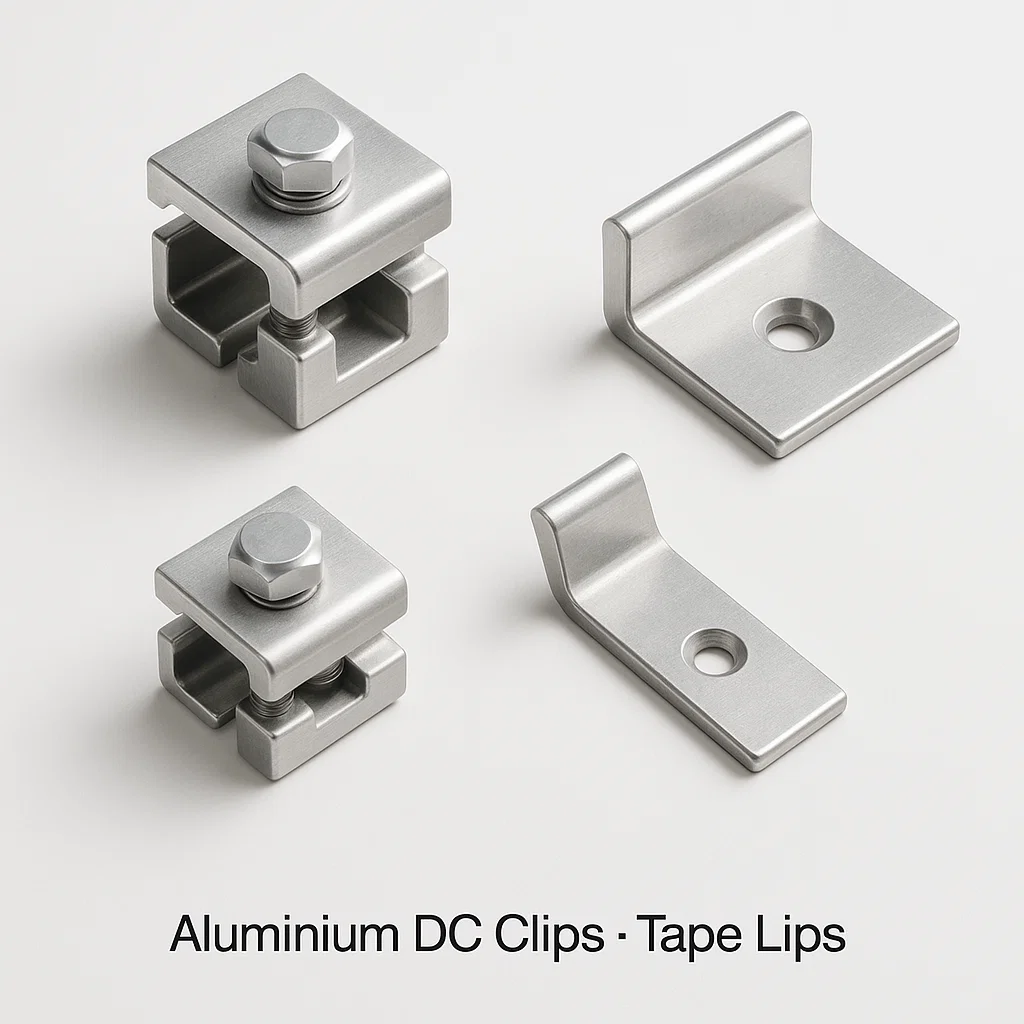 Aluminium DC Clips Tape Lips