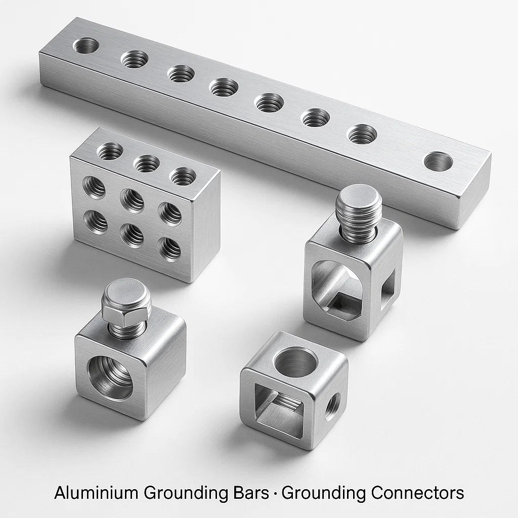 Aluminium Grounding Bars Grounding Connectors