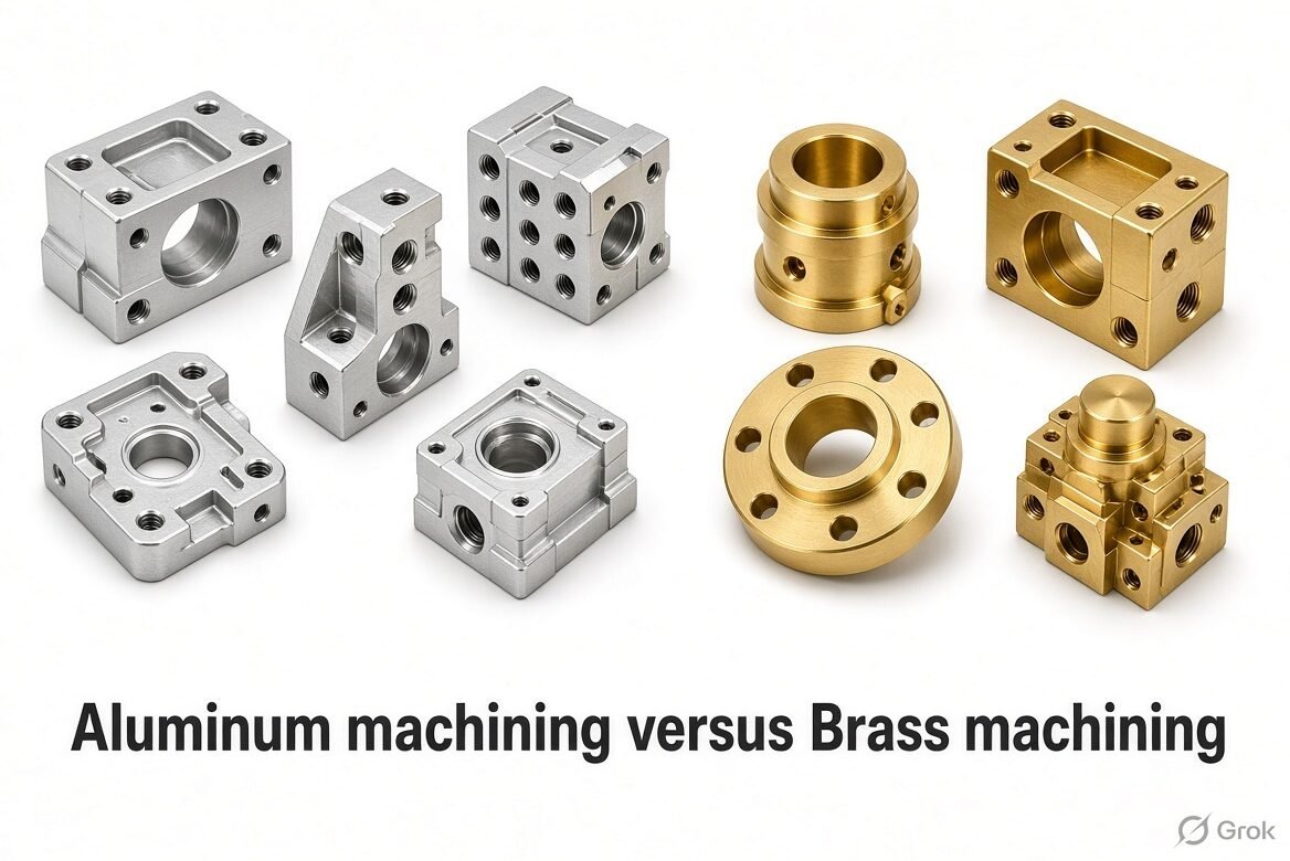 Aluminum Machining versus Brass machining
