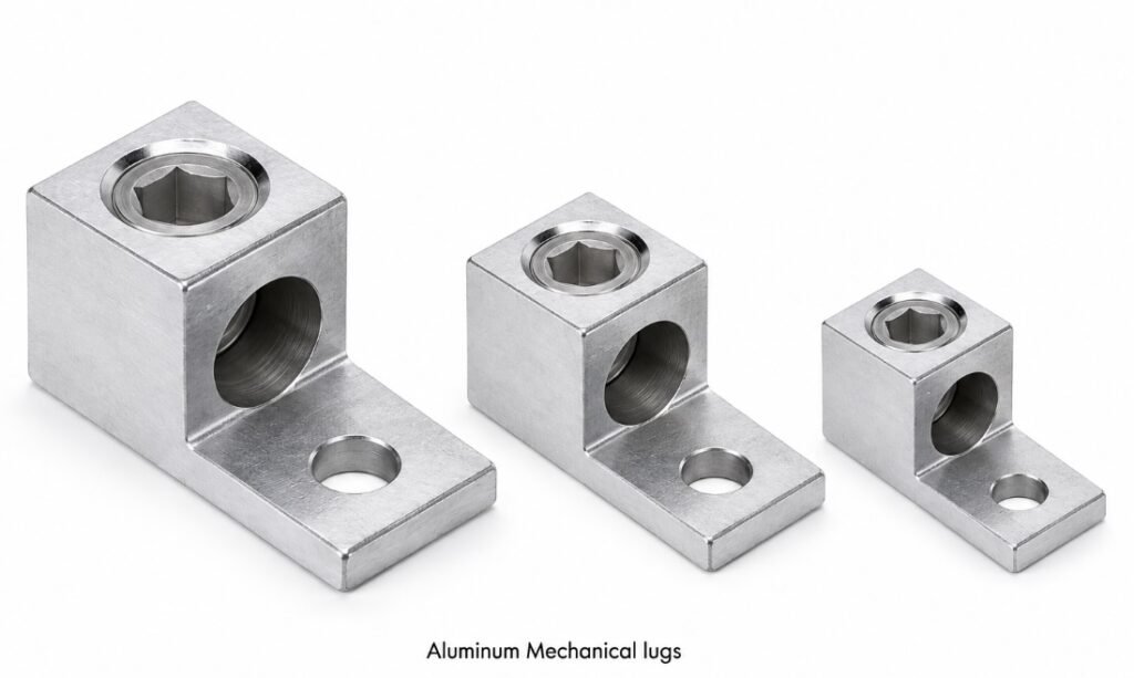 Aluminium mechanical lugs and connectors