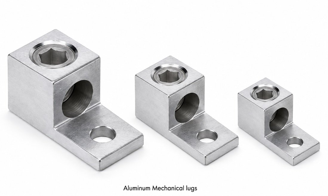 Aluminium mechanical lugs and connectors